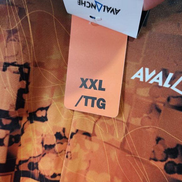 Avalanche Cycling Top Size XXL Black & Orange Breathable Reflective 1/2 Zip NWT - Picture 9 of 11